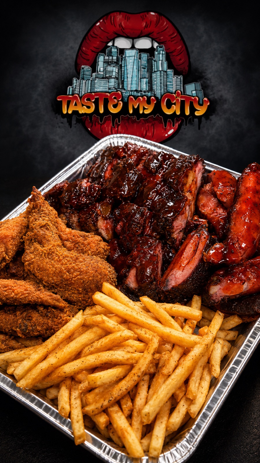 Taste My City catering pans prepared for a large group